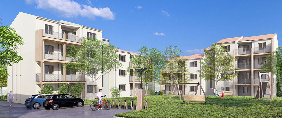 Chantier de rénovation d'un logement ancien en loi Denormandie